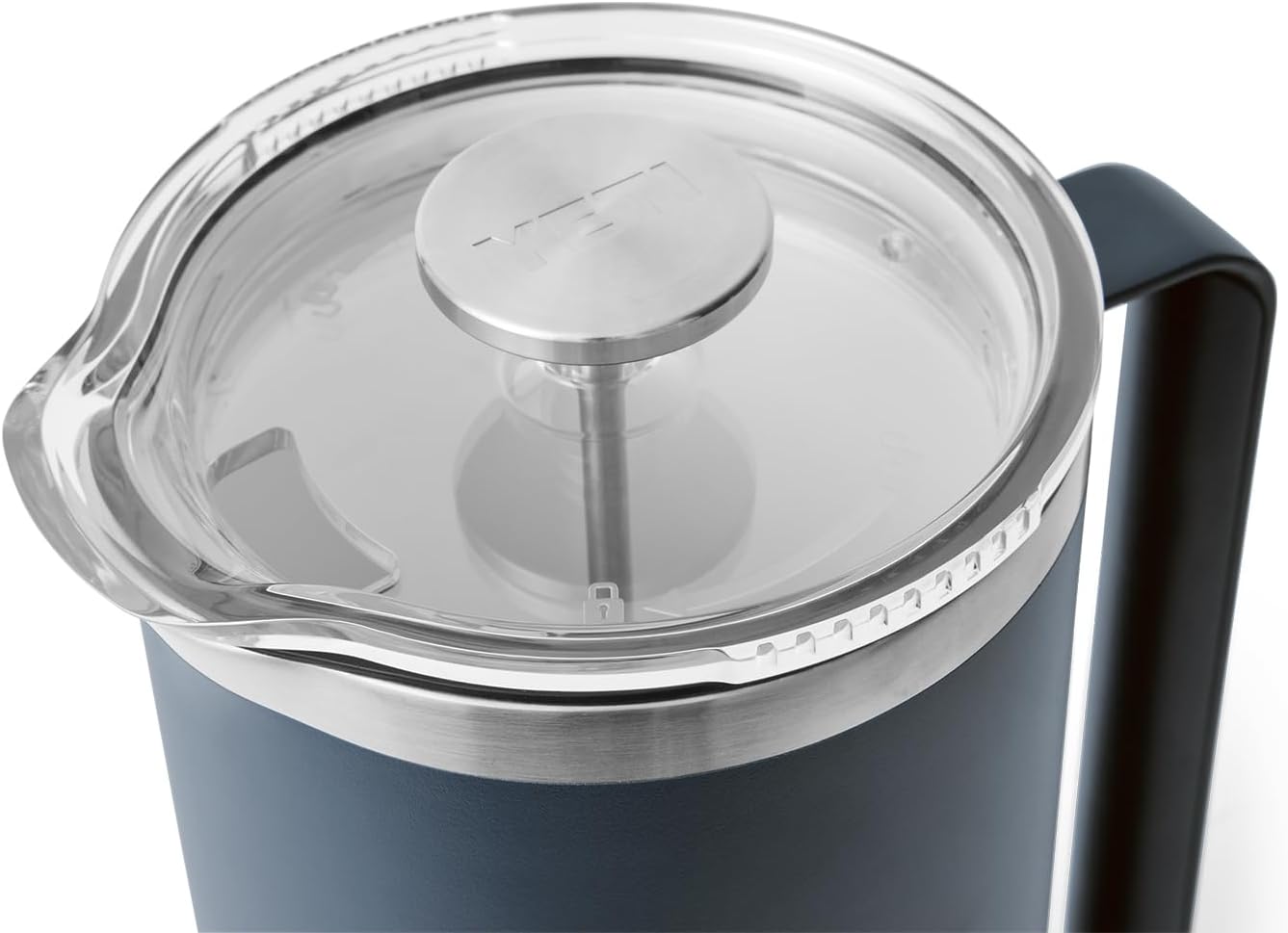 YETI Rambler 64 oz. French Press Coffee Maker - Durable Navy Design for Perfect Brews