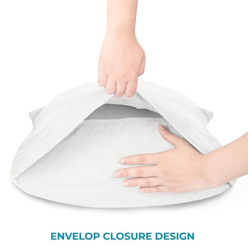 Utopia Bedding King Pillow Cases - 6 Pack - Envelope Closure - Soft Brushed Microfiber Fabric - Shrinkage and Fade Resistant Pillow Covers King Size 20 X 40 Inches (King, White)