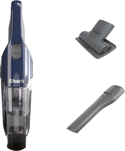 Shark Cyclone Handheld Vacuum - HyperVelocity Suction with 8" Crevice Tool | Navy Blue/Grey