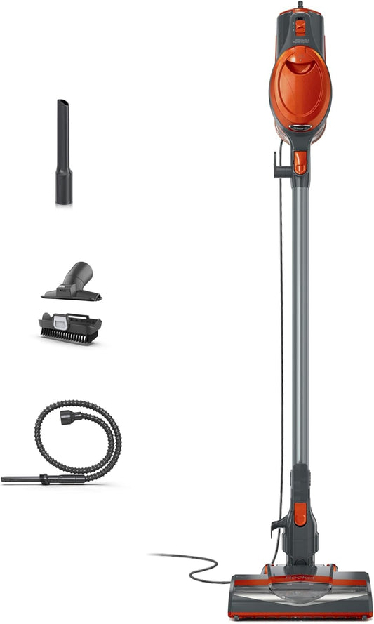 Shark HV302 Rocket Pet Corded Stick Vacuum - Lightweight, Swivel Steering for Carpets & Hard Floors | Includes Hand Vacuum & Tools, Orange