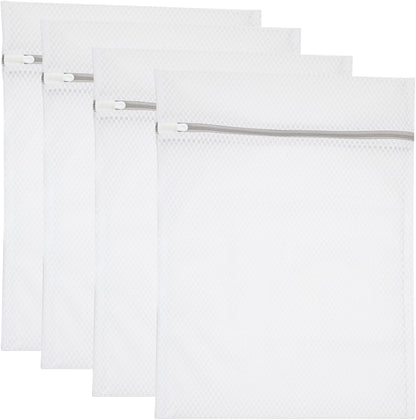Mesh Laundry Bags Set by [Brand Name] - 12 x 16 Inches Delicate Lingerie Wash Bags (4 Pack)