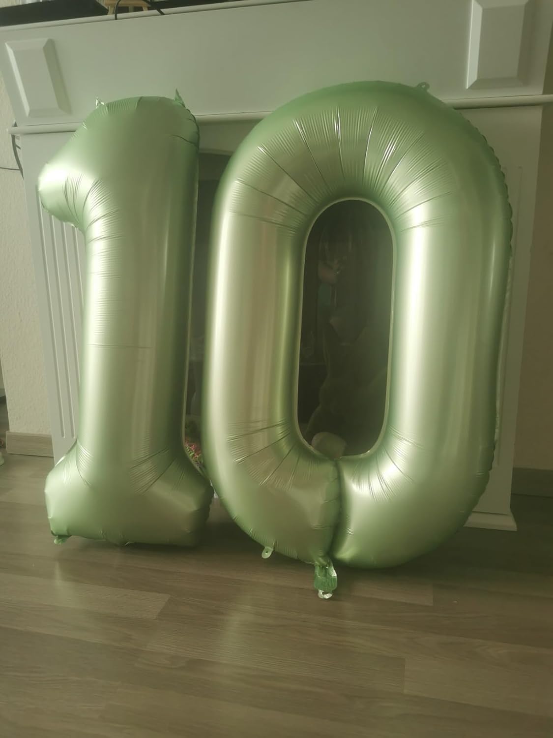 Number 0 Balloons - 40 Inch Olive Green Birthday Decorations for Milestone Events & Baby Showers