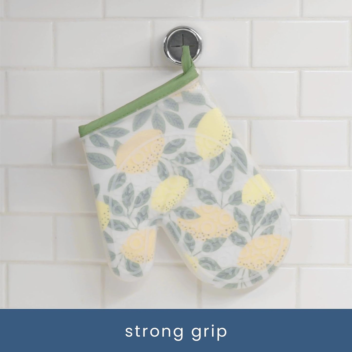 S&T INC. Round Adhesive Towel Hooks - Perfect for Kitchen, Hand & Dish Towels | Grey, 4 Pack