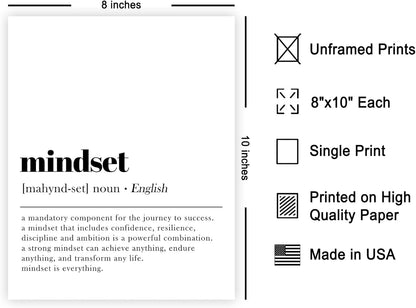 Poster Master Motivational Mindset Print - Inspiring Typography Wall Art - 8x10 Unframed Decor