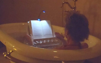 Floating Book/Tablet Caddy for Bath, Pool, and Hot Tub (Clear)