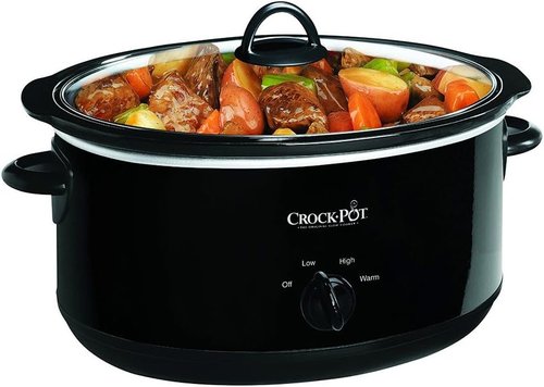 Crock-Pot 8-Quart Manual Slow Cooker - Family Size for 10+ People | Removable Stoneware, Dishwasher Safe