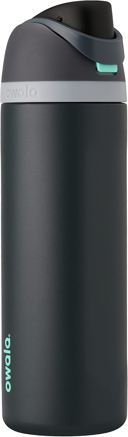 Owala FreeSip Insulated Stainless Steel Water Bottle - 40 oz BPA-Free | Ideal for Sports, Travel & School - Foggy Tide