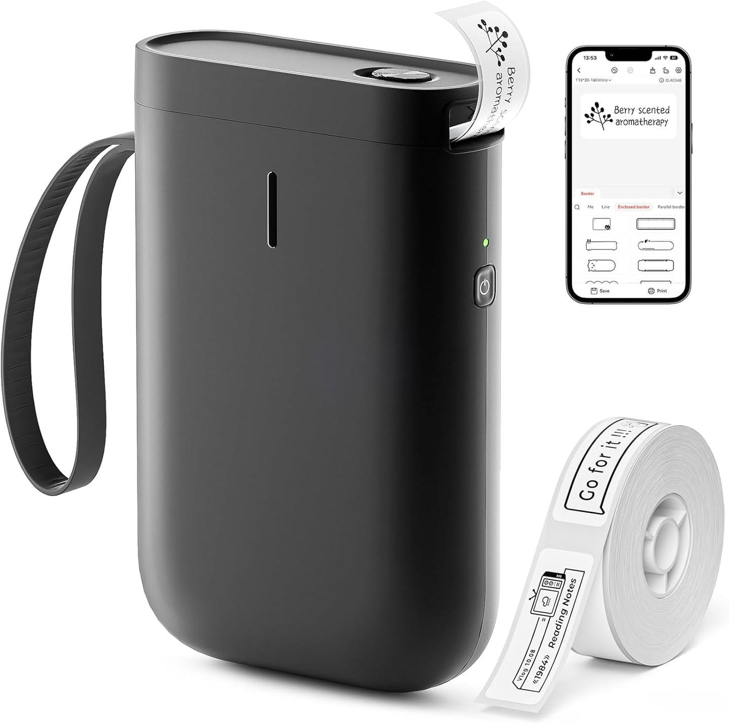 NIIMBOT Label Maker - Portable Wireless Label Printer with Multiple Templates | USB Rechargeable for Home & Office Organization