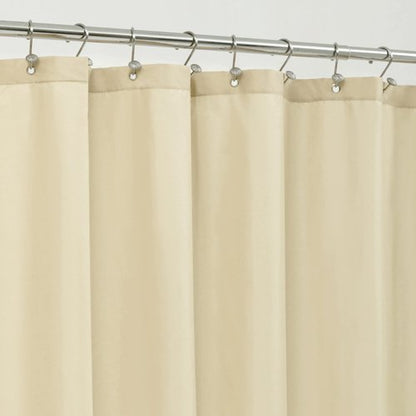 ALYVIA SPRING Stall Fabric Shower Curtain Liner Waterproof - Soft & Lightweight Small Shower Curtain with Magnets for Narrow Stall Size, Machine Washable - 36x72, Cream