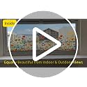 Decorative Static Cling Window Film - Field Poppy Floral Design, 78.7" x 17.5" - Reusable, No-Residue, Bubble-Free Installation