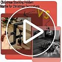 Stocking Holders for Mantle 4-Pack Adjustable Garland Hooks