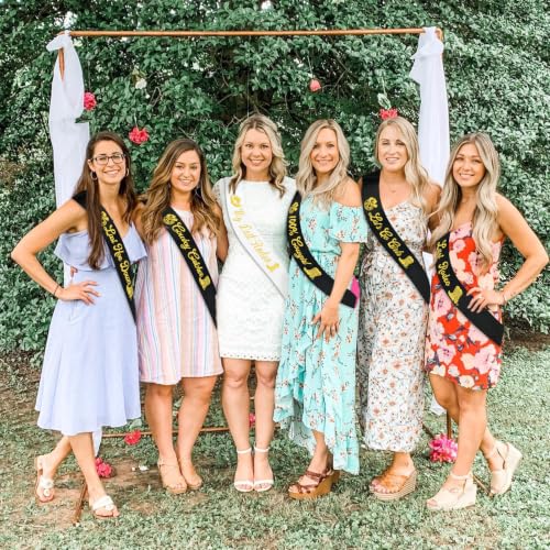 Disco Cowgirl Bachelorette Sashes Set for Western Last Rodeo Party