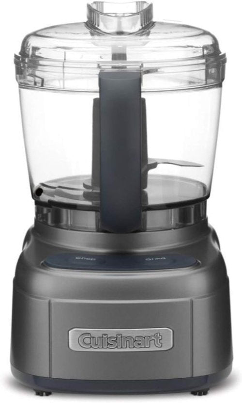 Cuisinart ECH-4GM Elemental Chopper & Grinder - Sleek Gun Metal Design for Effortless Food Prep