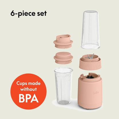 Bella Portable Rocket Blender - 6 Pcs Juicer & Smoothie Maker | BPA-Free, 240W, Stainless Steel Blade, Dishwasher Safe