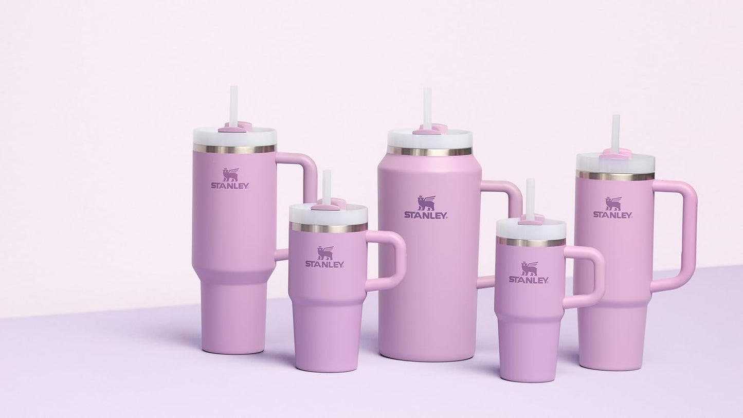 STANLEY Quencher H2.0 Tumbler - 14 oz Insulated Stainless Steel with Handle & Straw | BPA-Free | Lilac