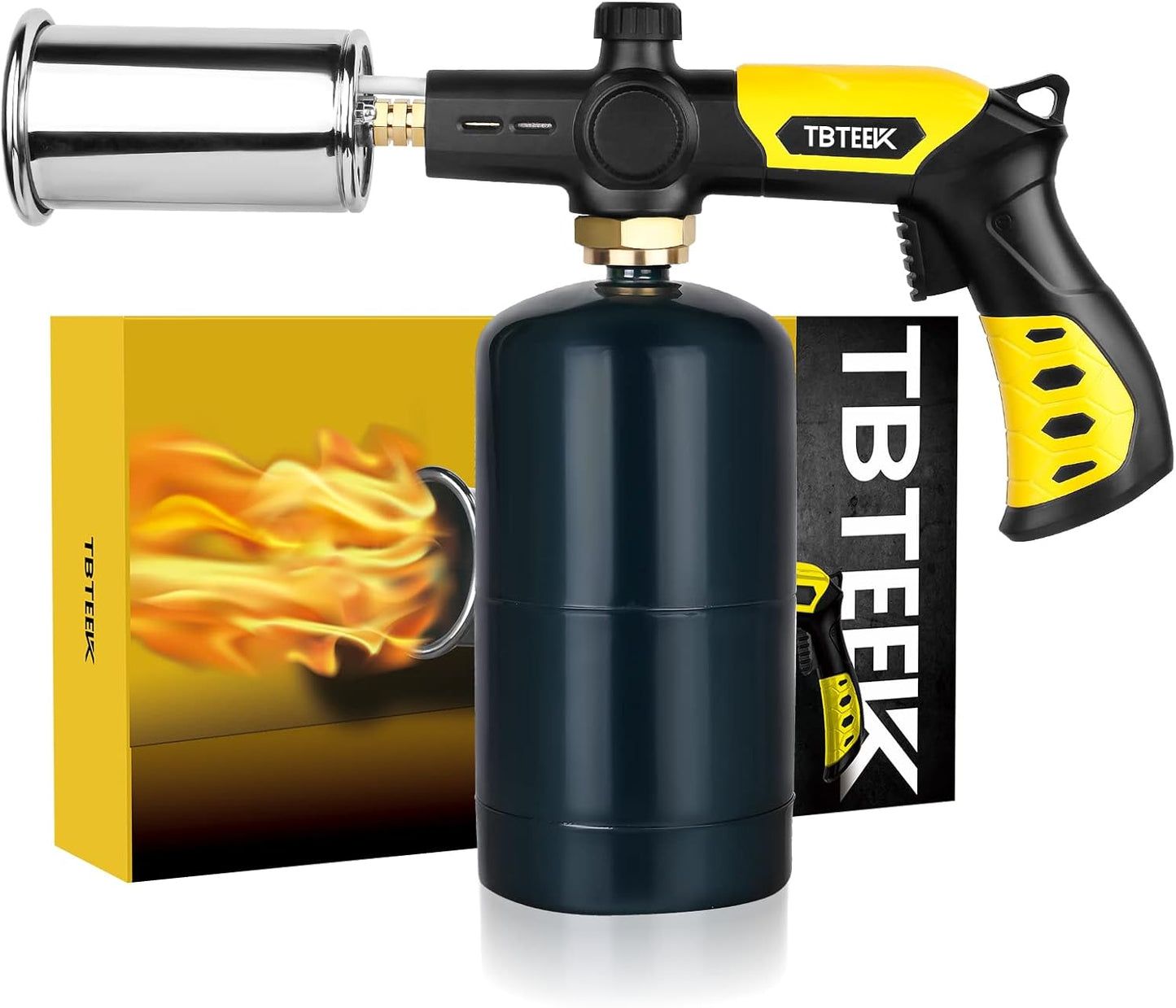 TBTEEK Cooking Torch - Powerful Culinary Grilling Torch for Searing Meat & BBQ | Propane Torch (Tank Not Included)