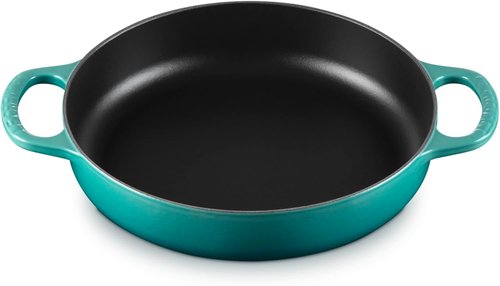 Le Creuset Enameled Cast Iron Everyday Pan - 11" | Durable Riviera Color for Versatile Cooking