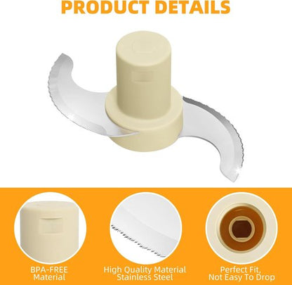 Cuisinart DLC-001TXA Steel Chopping Blade - Compatible with 14 Cup Food Processors | Durable & Efficient