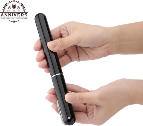 Air Pump Wine Bottle Opener & Wine Aerator Pourer Set, Air Pressure Pop Wine Opener Corkscrew Cork Remover Foil Cutter Portable Handheld, Decanter Aerating Spout, Ouvre Bouteille de Vin