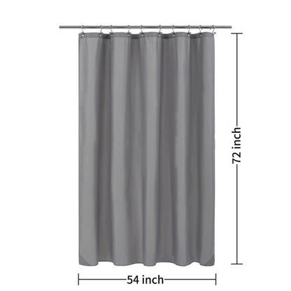 ALYVIA SPRING Stall Fabric Shower Curtain Liner Waterproof - 54" x 72", Soft & Lightweight Stall Size Shower Curtain with Magnets, Machine Washable - 54x72, Grey