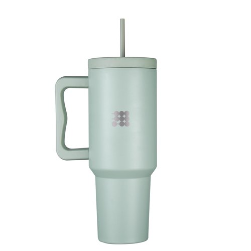 Cubitt Insulated Stainless Steel 40 oz Tumbler with Handle and Straw Lid, Cupholder friendly