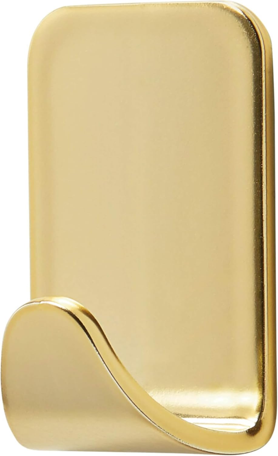 Command Small Metallic Hooks - Damage-Free Brass Wall Hooks with Adhesive Strips | 4 Hooks, 5 Strips, Holds Up to 0.5 lb