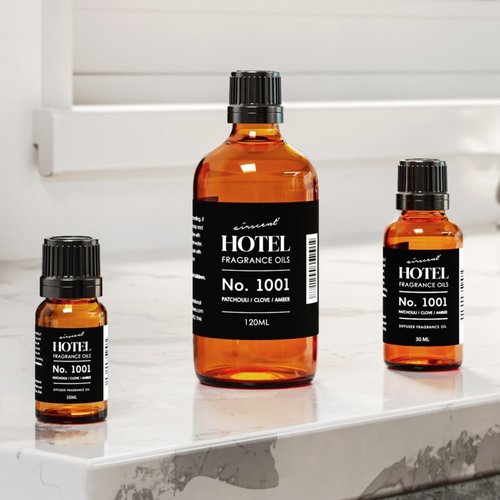 AirScent Diffuser Oil No. 1001 - Premium Patchouli Clove Amber Fragrance - 10 mL Glass Dropper Bottle