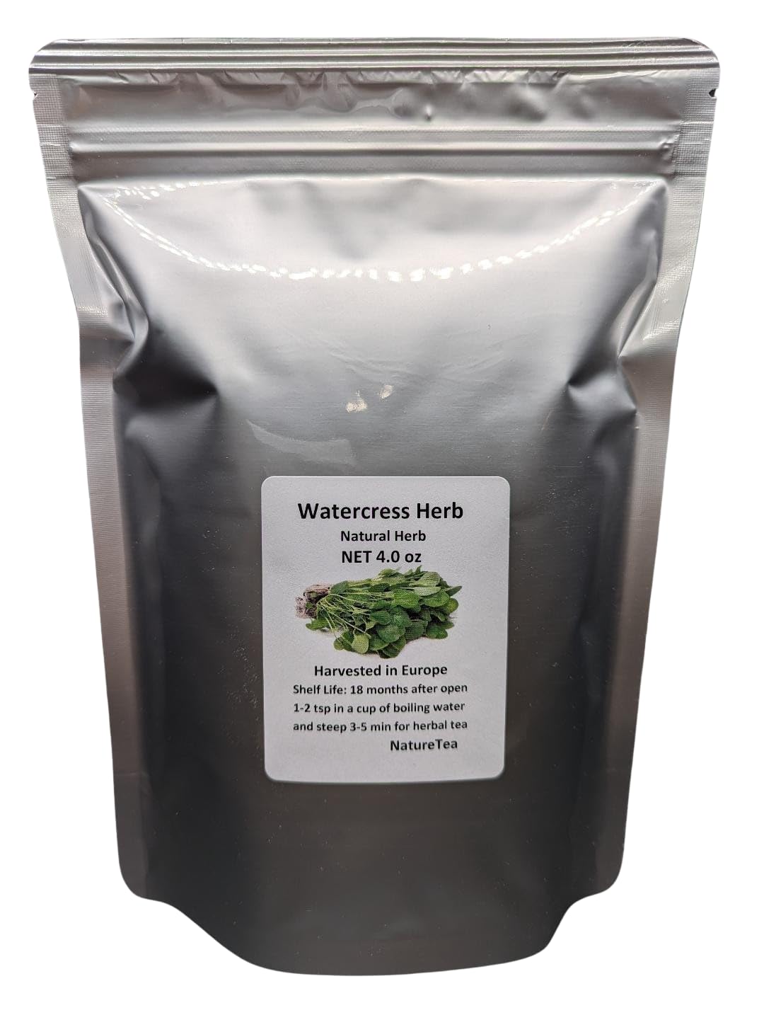 Watercress Herb - Dried Nasturtium officinale C/S 100% from Nature (4 oz)