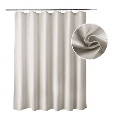 Titanker Fabric Shower Curtain Liner Washable, 70 x 72 Inches, Khaki Shower Liner Fabric with 2 Magnets, Waterproof Bathroom Shower Liner Soft Lightweight Polyester, Khaki