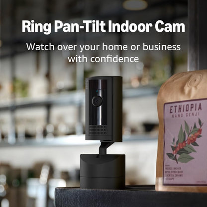 Skiennix Ring Pan-Tilt Indoor Cam - 360° Pan Coverage, HD Video & Two-Way Talk | White