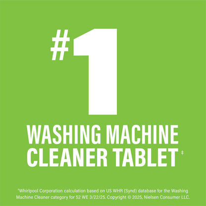 Affresh Washing Machine Cleaner - Eliminate Odor Causing Bacteria & Grime | 5 Time Release Tablets, 5 Month Supply