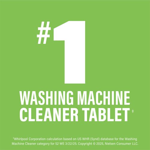 Affresh Washing Machine Cleaner, Helps Power Away Odor Causing Bacteria & Grime Deep Inside Pump, Valve & Hoses, 6 Time Release Tablets, 6 Month Supply