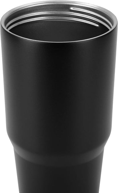 Makerflo 30 oz Black Powder Coated Tumbler - Pack of 25 with Upgraded Handle & Leak-Proof Lid | Ideal for Crafting & Personalization