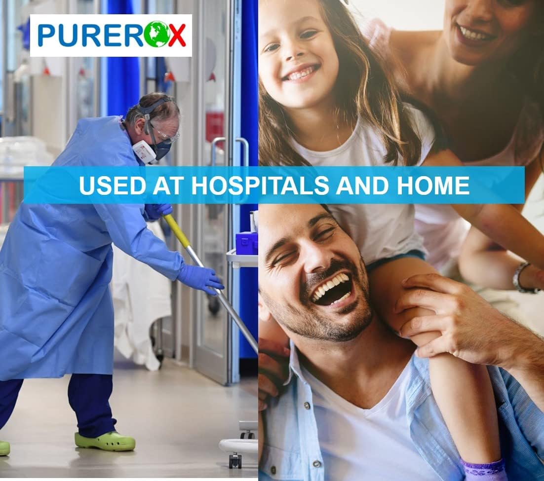 PUREROX Disinfectant Spray - Hospital Grade, TSA Approved Travel Size (3.4oz, 2pk) | Eliminates 99.9999% of Viruses and Bacteria