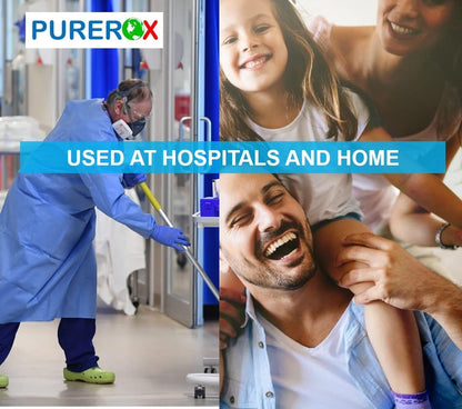 PUREROX Disinfectant Spray - Hospital Grade, TSA Approved Travel Size (3.4oz, 2pk) | Eliminates 99.9999% of Viruses and Bacteria