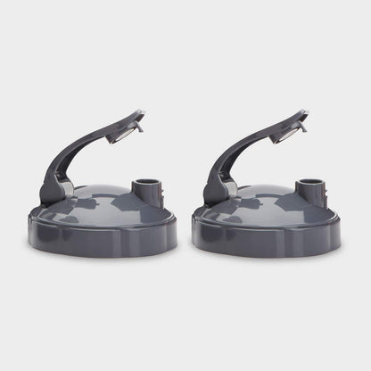 NutriBullet Flip Top To-Go Lid Set - Convenient Grey Design for Easy On-the-Go Use | 2-Pack