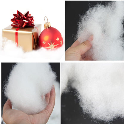 Skiennix Christmas Fake Snow | Fluffy & Soft Artificial Snow Decor - 17.6 Ounce (500g)