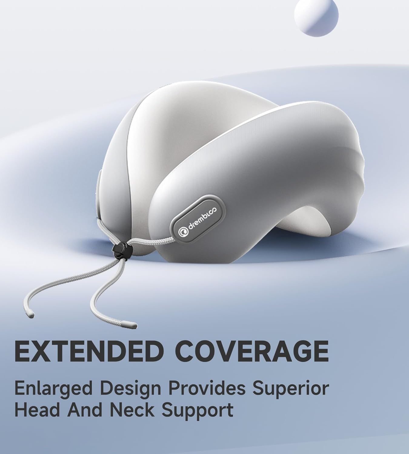 Skiennix Neck Pillow - CertiPUR-US® Memory Foam Cooling Travel Pillow | Adjustable & Breathable Design