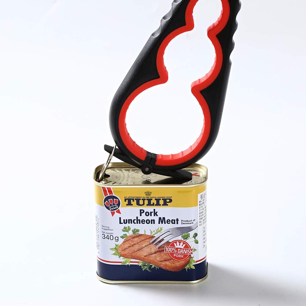 Skiennix Jar Opener - Effortless Grip for Seniors & Arthritis Sufferers | Black and Red