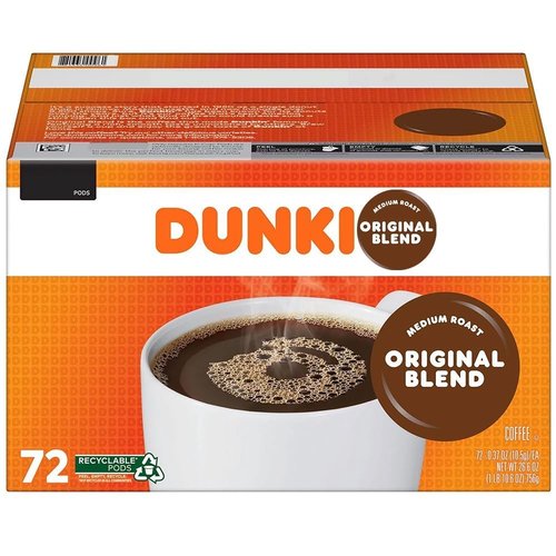 Coffee Bean Bag Pack, Medium Roast, 100ct