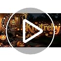 Halloween Solar Garden Stake Light with Pumpkin & Black Cat - Outdoor Decor Style C