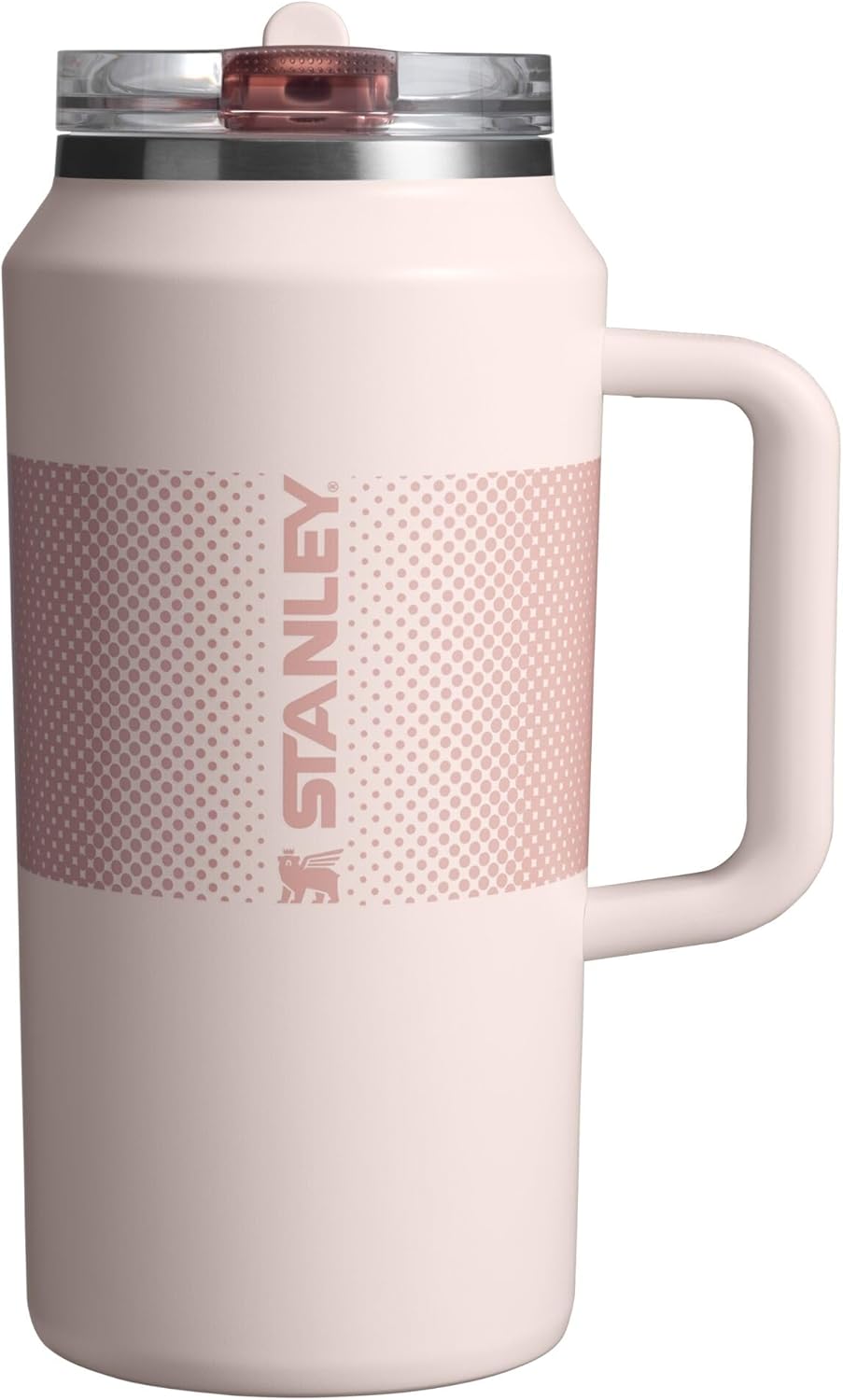Stanley Quencher ProTour 64 oz Tumbler - Leakproof Lid, Built-In Straw & Handle | Insulated Stainless Steel | BPA-Free | Rose Quartz Fade