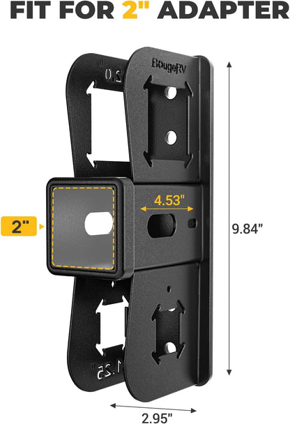 BougeRV Hitch Wall Mount | 2" Receiver | Max 300LBS Capacity | Bike & Cargo Rack Storage Solution