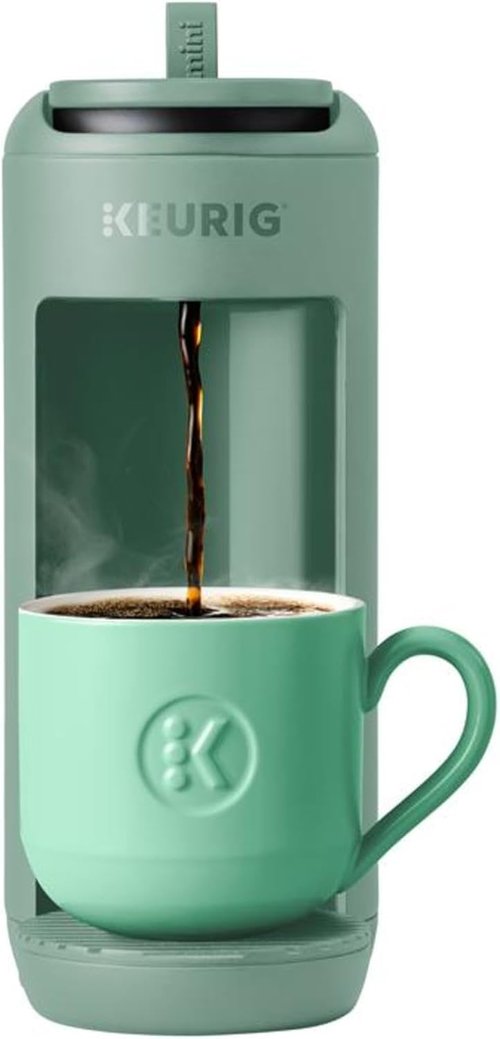 Keurig K-Mini Mate Single Serve Coffee Maker - Compact 12 oz Brewer for Small Spaces | Glamping Green