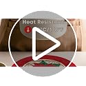 14-Inch Vinyl Christmas Placemats Set of 4 Non-Slip Table Mats for Holiday Decor
