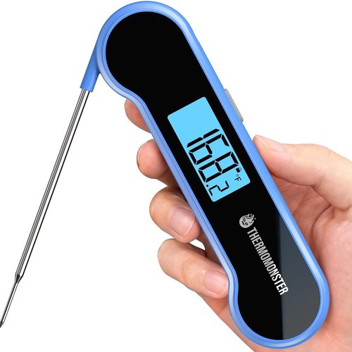 Instant Read Meat Thermometer - Skiennix Digital Cooking Thermometer with ±0.5℉ Precision | Blue