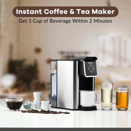 Mecity Coffee Maker - 3-in-1 Single Serve Machine for K-Cup, Instant Coffee & Tea | 50 Oz Reservoir
