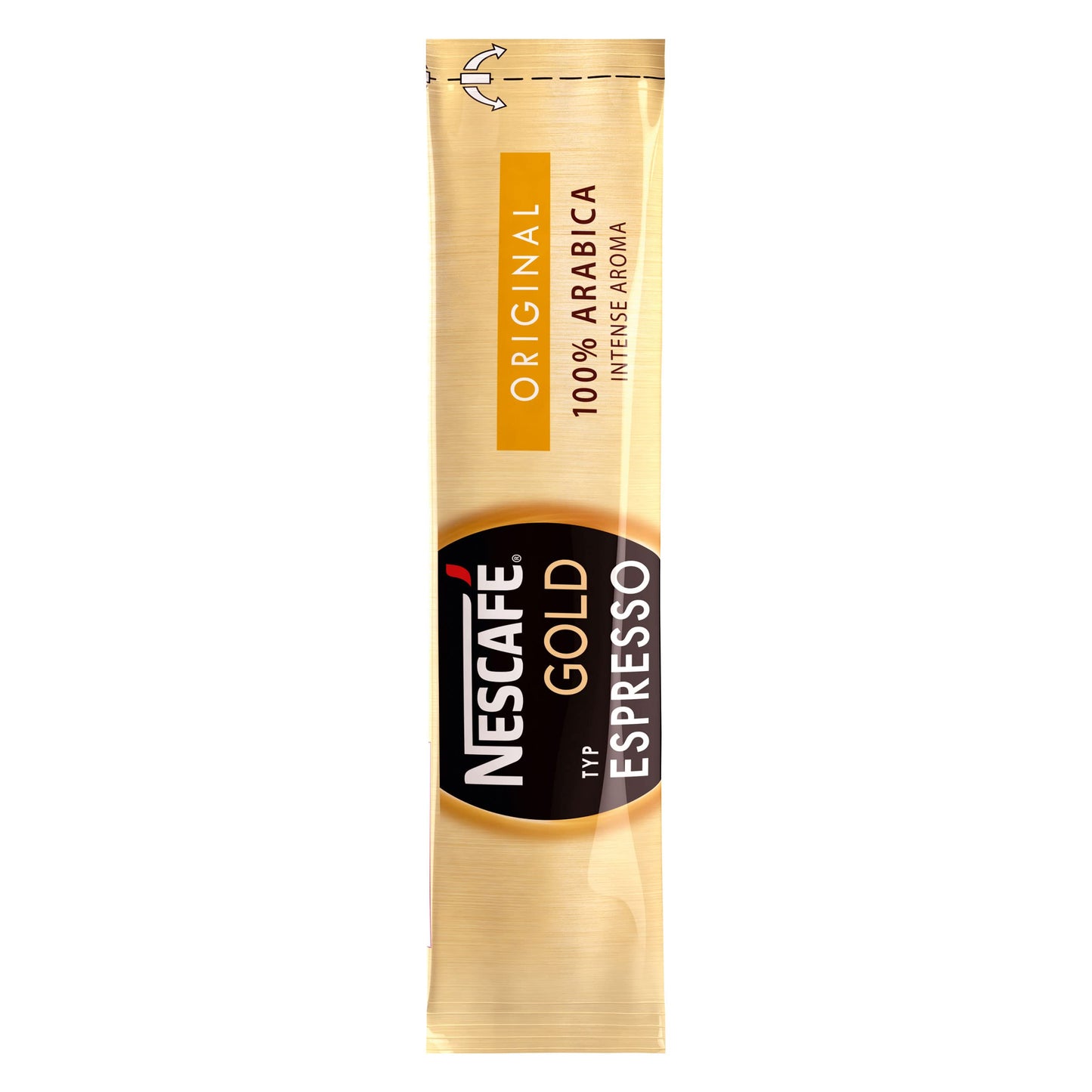 NESCAFE Gold Espresso 100% Arabica Ground Coffee Beans The Finest Instant Aroma Coffee Beverages Stickes for a Perfect Day Start (1 Box (25 Sticks))