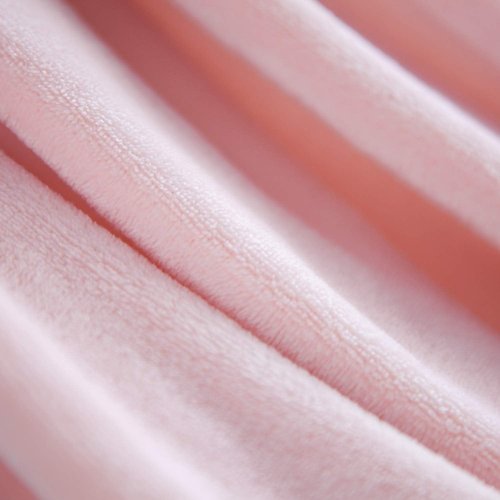 Bedsure GentleSoft Fleece Blanket - King Size Pink Plush Throw, Soft & Lightweight, 108x90 Inches