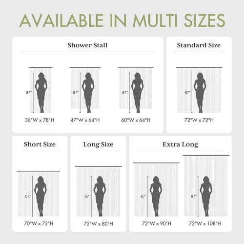 AmazerBath 70x72 Inch Shower Curtain Liner, RV Clear Shower Curtain Liner, Waterproof Plastic Shower Liner, Lightweight PEVA Shower Curtain for Bathroom with 3 Magnets and 12 Rustproof Metal Grommets